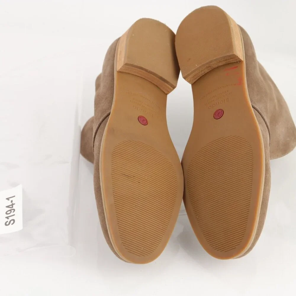 Blondo Womens Verona Boot Size 8.5 Waterproof Tan Suede Laceles Pull On Bootie - Picture 8 of 11